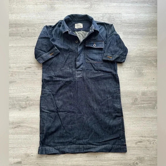 Vintage polo Ralph Lauren denim mini dress Sz xs casual sport preppy - Picture 1 of 4